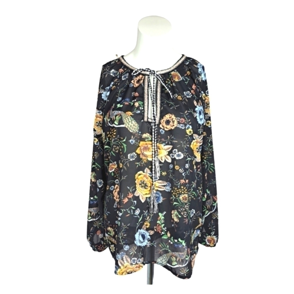 Molly Bracken Black floral top